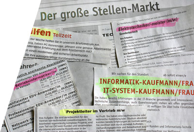 Stellenanzeige auswerten