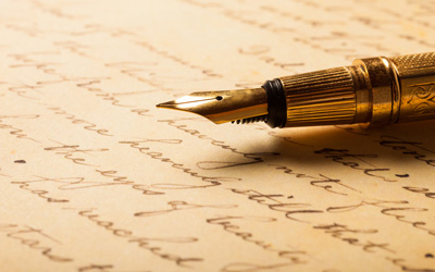 Handgeschriebene Bewerbung